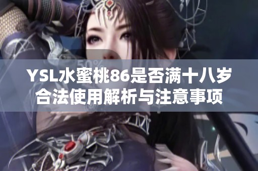 YSL水蜜桃86是否满十八岁合法使用解析与注意事项