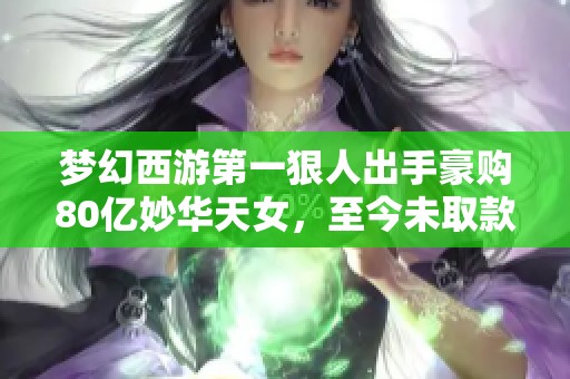 梦幻西游第一狠人出手豪购80亿妙华天女，至今未取款项