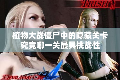植物大战僵尸中的隐藏关卡究竟哪一关最具挑战性