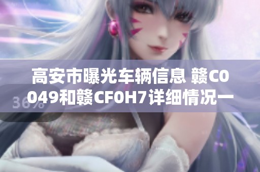 高安市曝光车辆信息 赣C0049和赣CF0H7详细情况一览