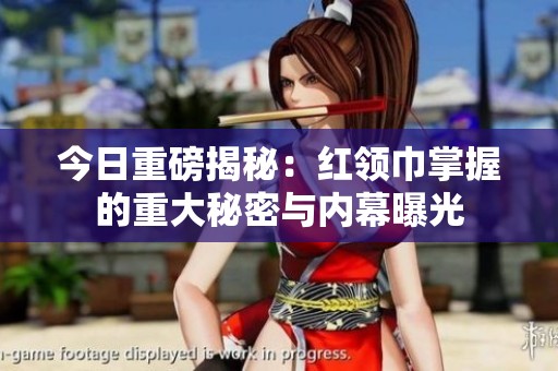 今日重磅揭秘：红领巾掌握的重大秘密与内幕曝光