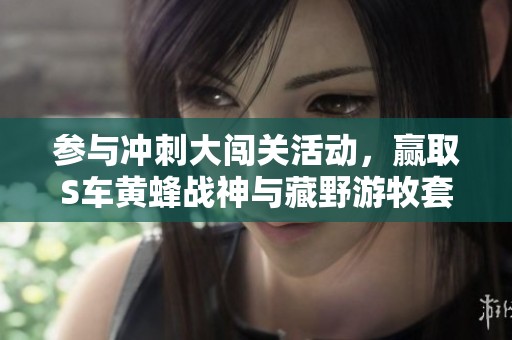 参与冲刺大闯关活动，赢取S车黄蜂战神与藏野游牧套装！