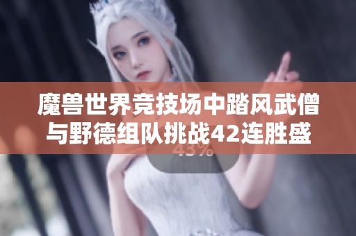 魔兽世界竞技场中踏风武僧与野德组队挑战42连胜盛况分析