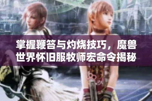 掌握鞭笞与灼烧技巧，魔兽世界怀旧服牧师宏命令揭秘