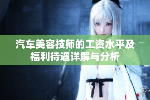 汽车美容技师的工资水平及福利待遇详解与分析
