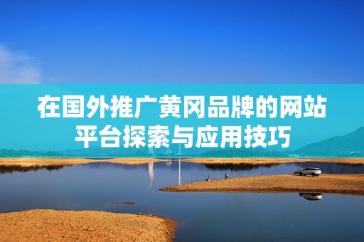 在国外推广黄冈品牌的网站平台探索与应用技巧