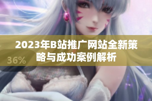 2023年B站推广网站全新策略与成功案例解析
