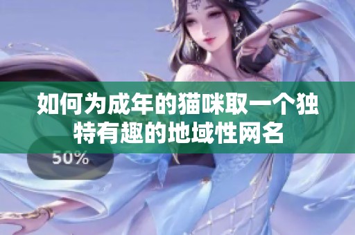 如何为成年的猫咪取一个独特有趣的地域性网名
