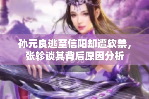 孙元良逃至信阳却遭软禁，张轸谈其背后原因分析