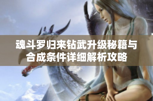 魂斗罗归来钻武升级秘籍与合成条件详细解析攻略