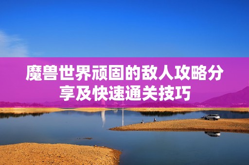 魔兽世界顽固的敌人攻略分享及快速通关技巧
